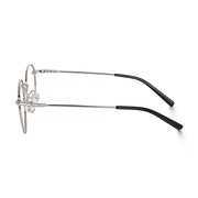 Jodykoes Stylish Looking Round Metal Frame (Black and Silver)