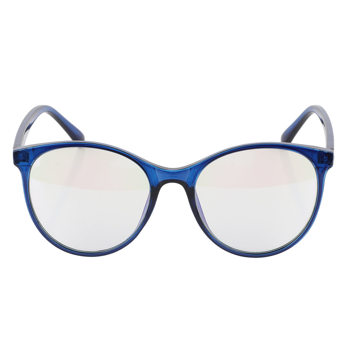Jodykoes Oversize Fashionable Anti Glare Round Frame (Blue)