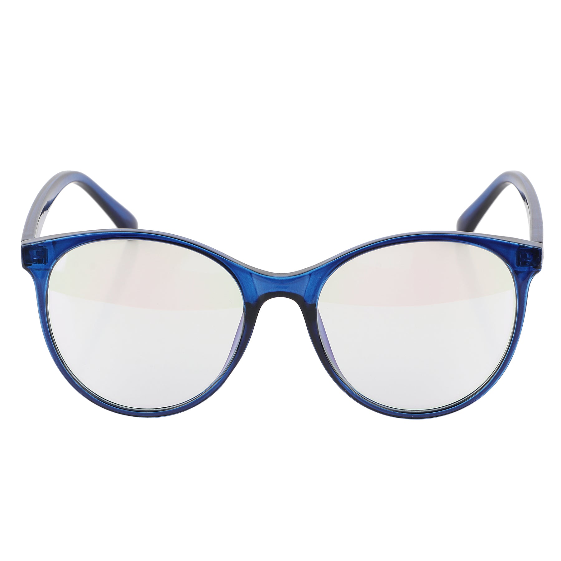 Jodykoes Oversize Fashionable Anti Glare Round Frame (Blue)