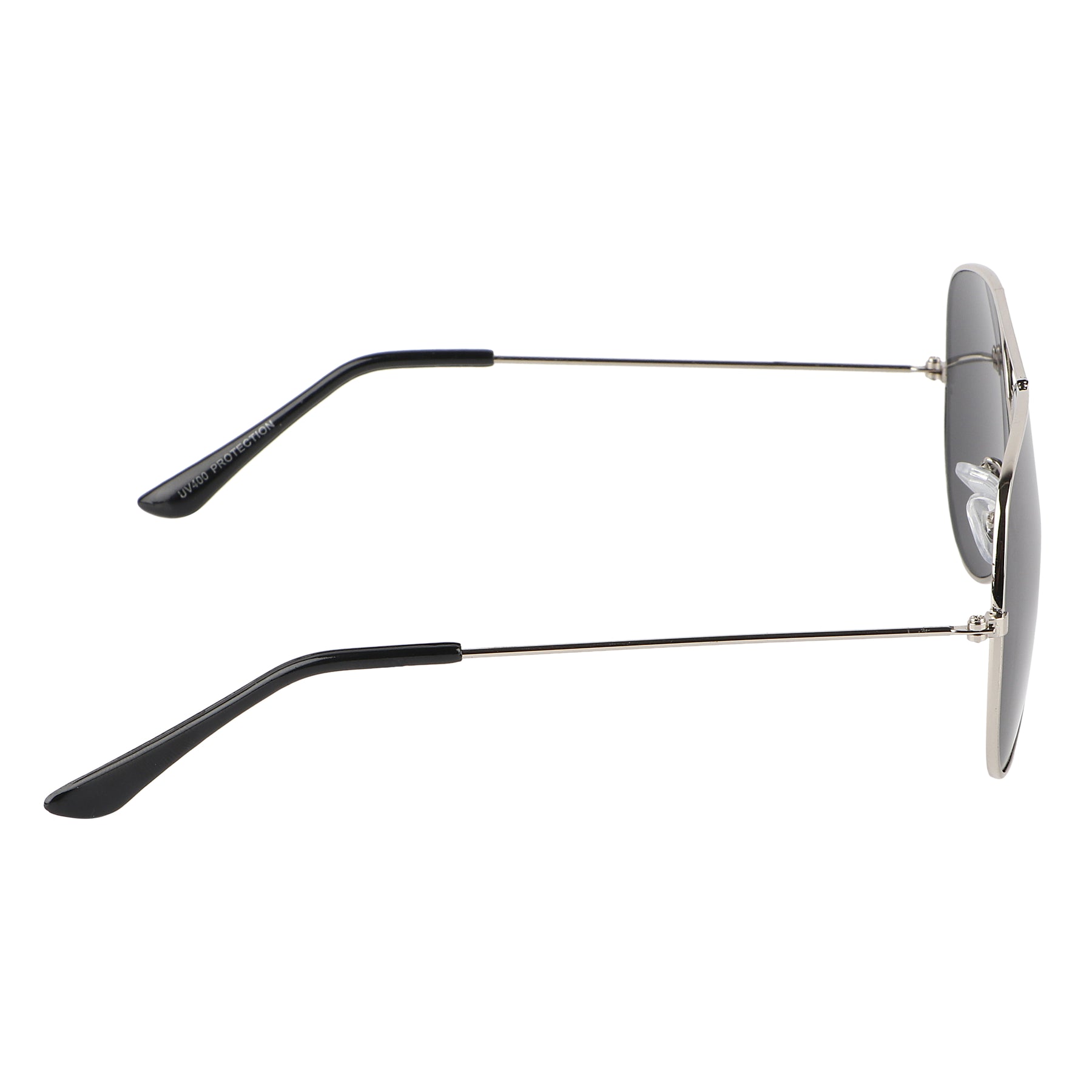 Jodykoes Aviator UV Protection Sunglass (Silver and Full Black)