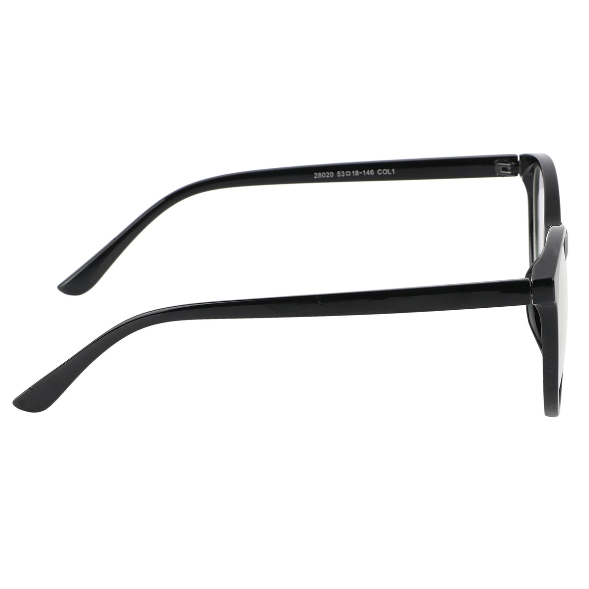 Jodykoes Oversize Fashionable Anti Glare Round Frame (Black)
