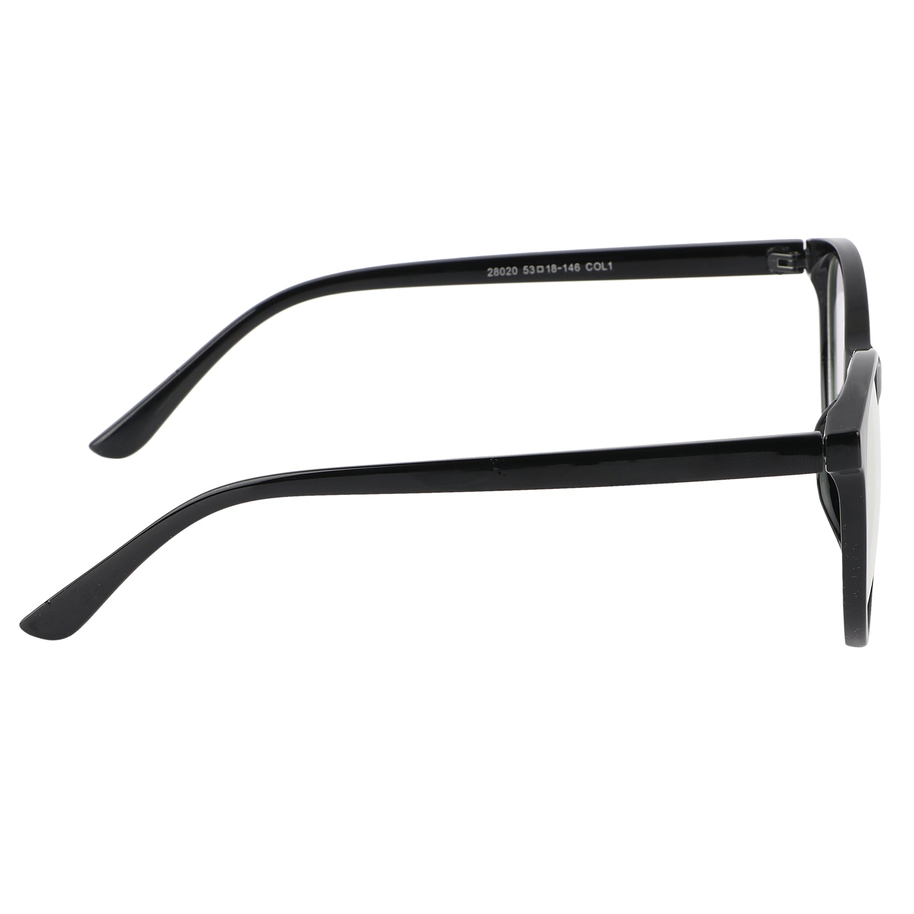 Jodykoes Oversize Fashionable Anti Glare Round Frame (Black)