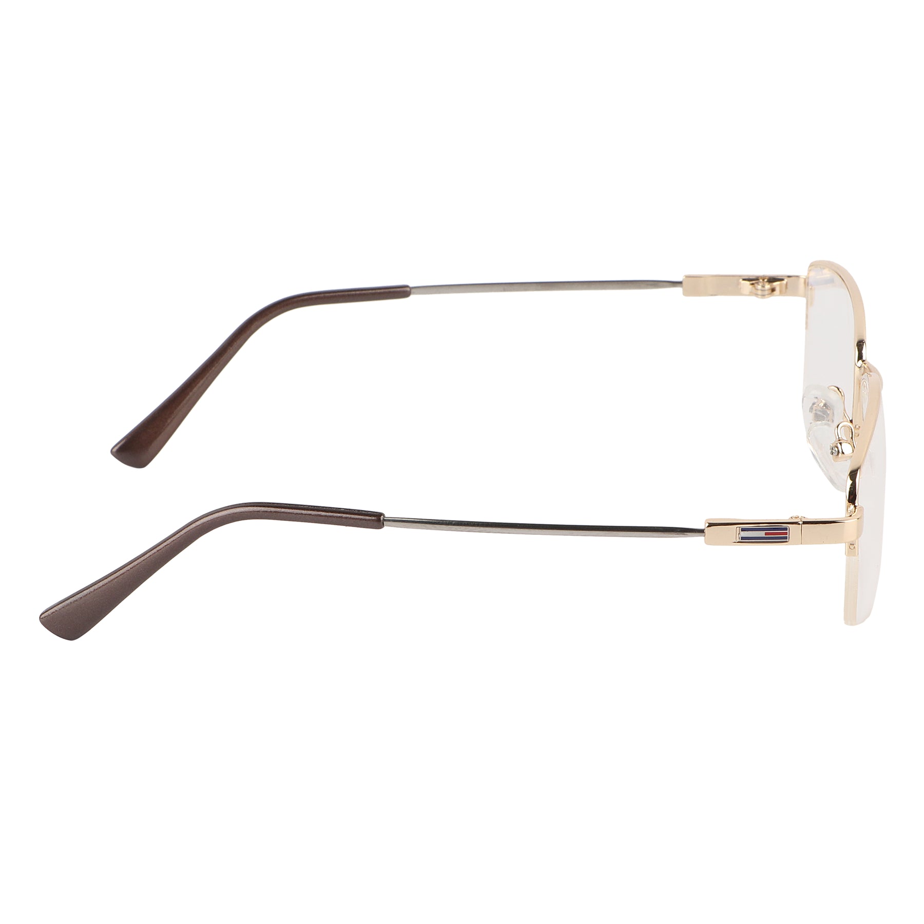 Jodykoes Flexible Arms Metal Half Rim Frame (Gold)