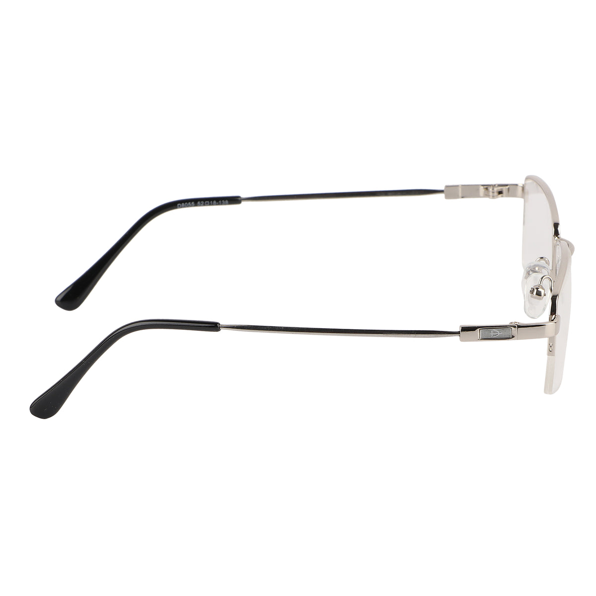 Jodykoes Flexible Arms Metal Half Rim Frame (Silver)