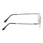 Jodykoes Flexible Arms Metal Half Rim Frame (Silver)