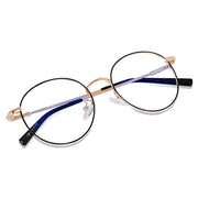 Jodykoes Stylish Looking Round Metal Frame (Black and Gold)