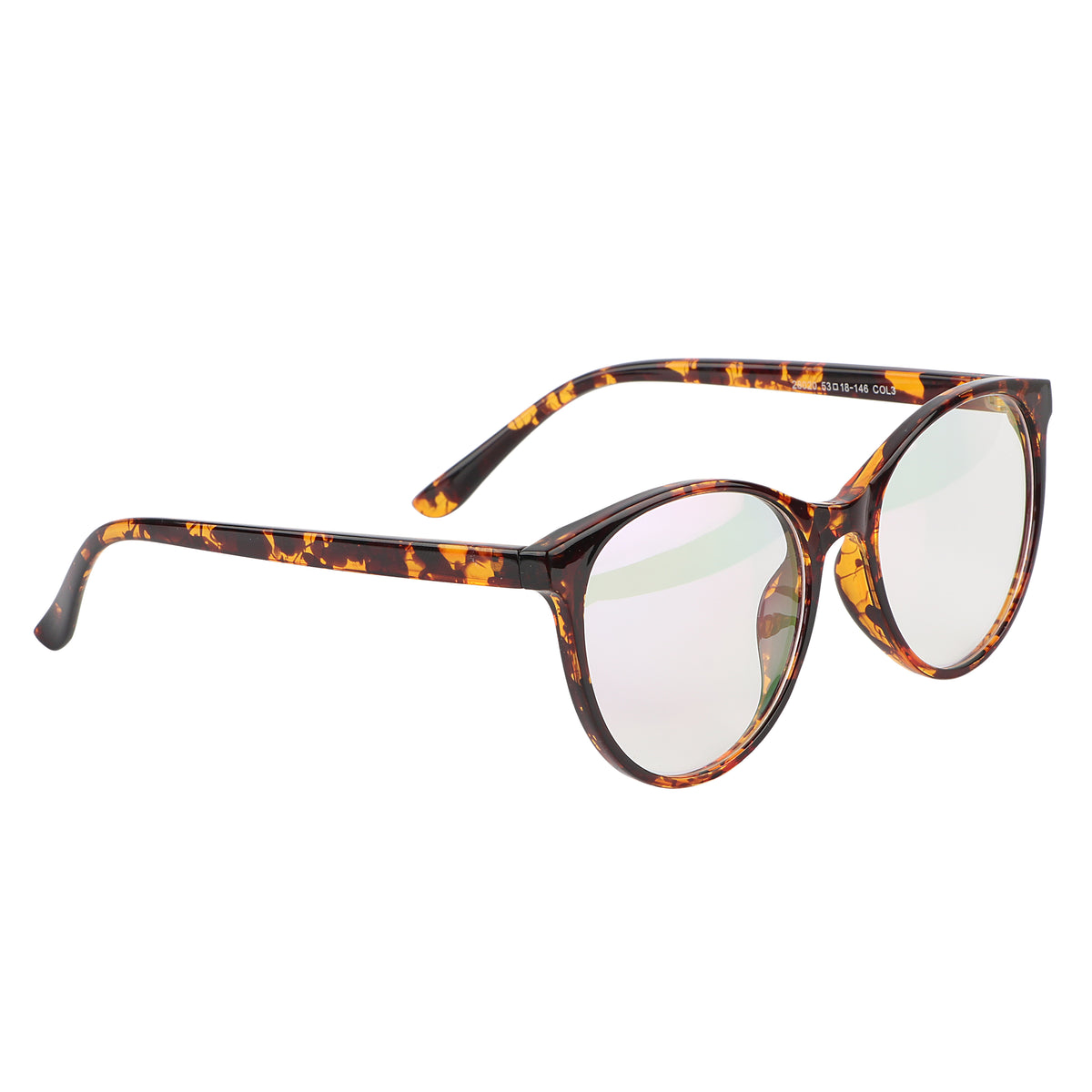Jodykoes Oversize Fashionable Anti Glare Round Frame (Leopard Print)