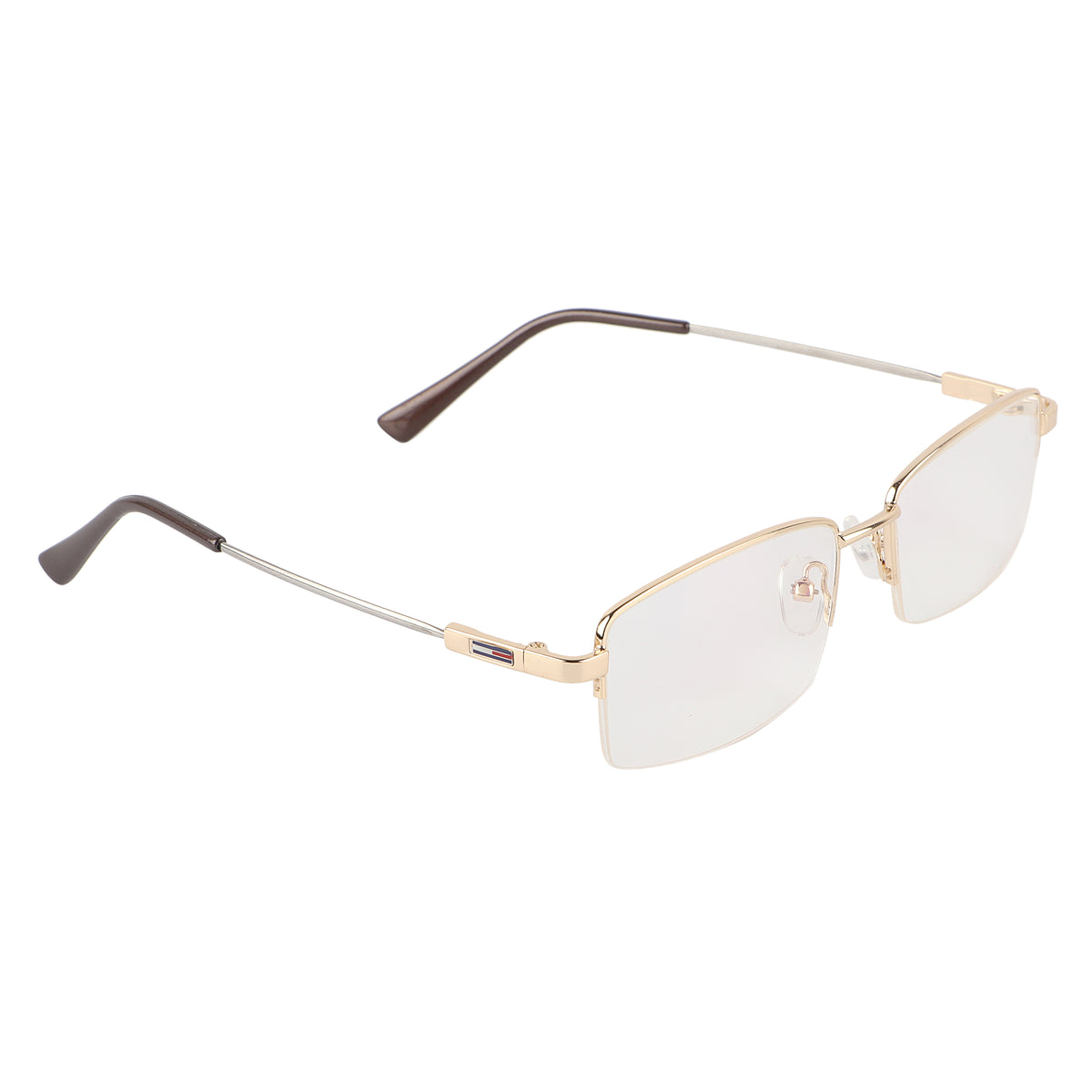 Jodykoes Flexible Arms Metal Half Rim Frame (Gold)