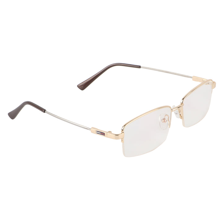 Jodykoes Flexible Arms Metal Half Rim Frame (Gold)