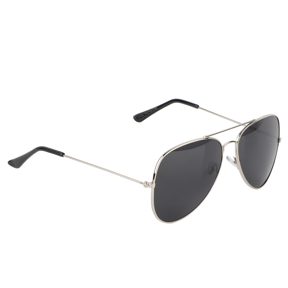 Jodykoes Aviator UV Protection Sunglass (Silver and Full Black)