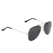 Jodykoes Aviator UV Protection Sunglass (Silver and Full Black)
