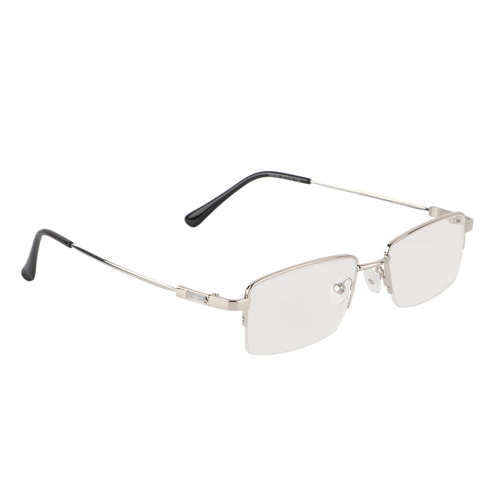 Jodykoes Flexible Arms Metal Half Rim Frame (Silver)