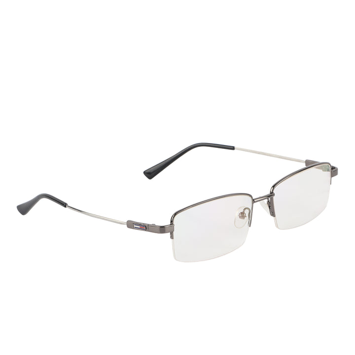 Jodykoes Flexible Arms Metal Half Rim Frame (Grey)