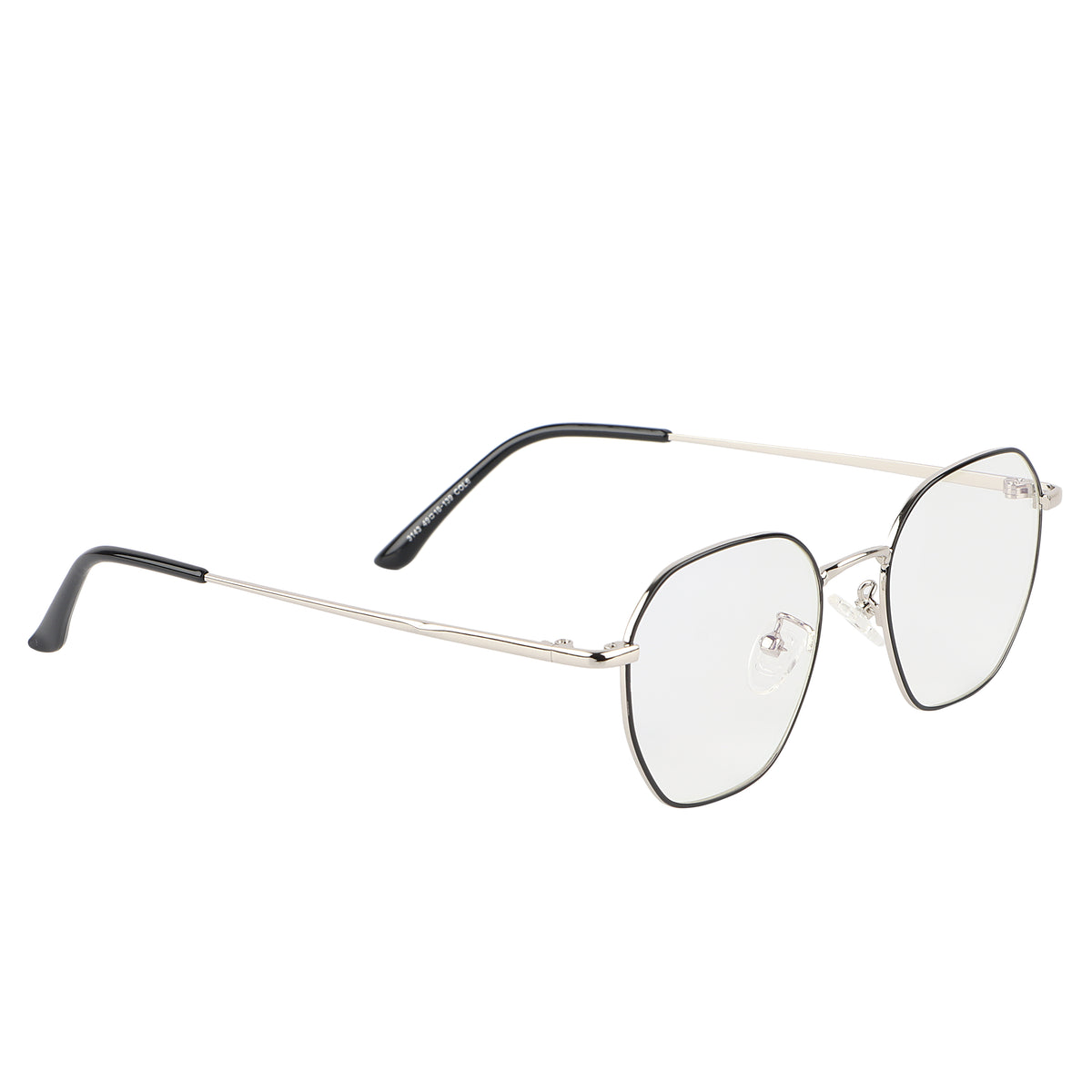 Jodykoes Premium Quality Hexagonal Metal Frame (Black & Silver)