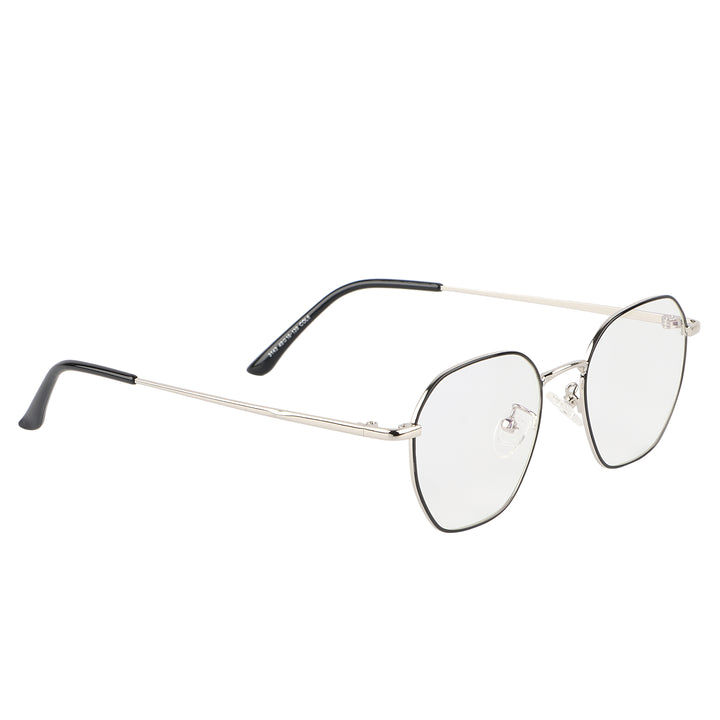 Jodykoes Premium Quality Hexagonal Metal Frame (Black & Silver)