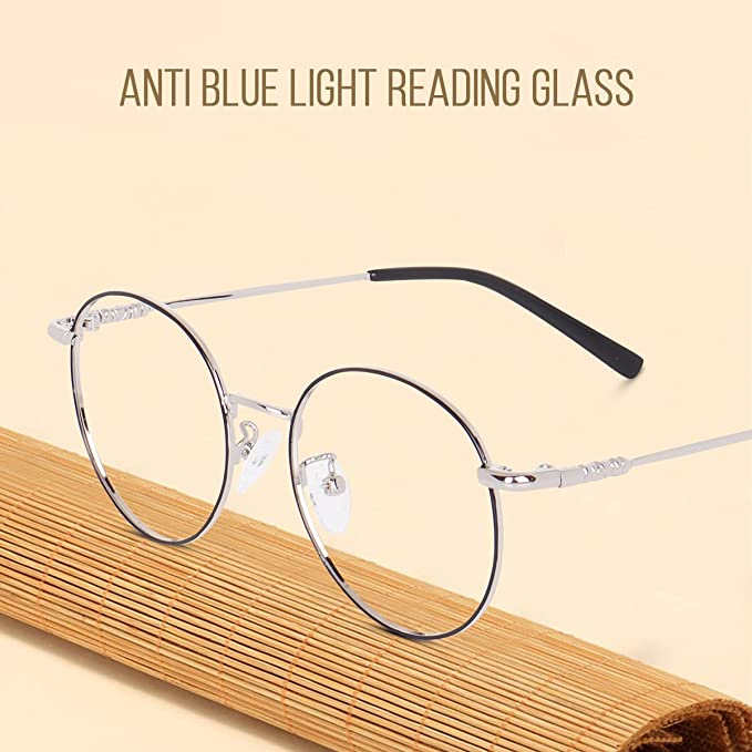 Jodykoes Stylish Looking Round Metal Frame (Black and Silver)