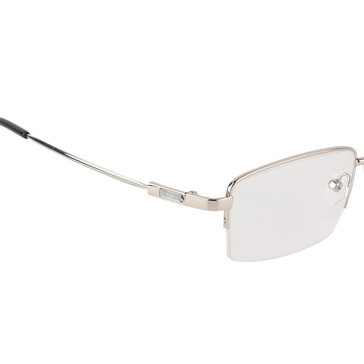 Jodykoes Flexible Arms Metal Half Rim Frame (Silver)