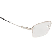 Jodykoes Flexible Arms Metal Half Rim Frame (Silver)