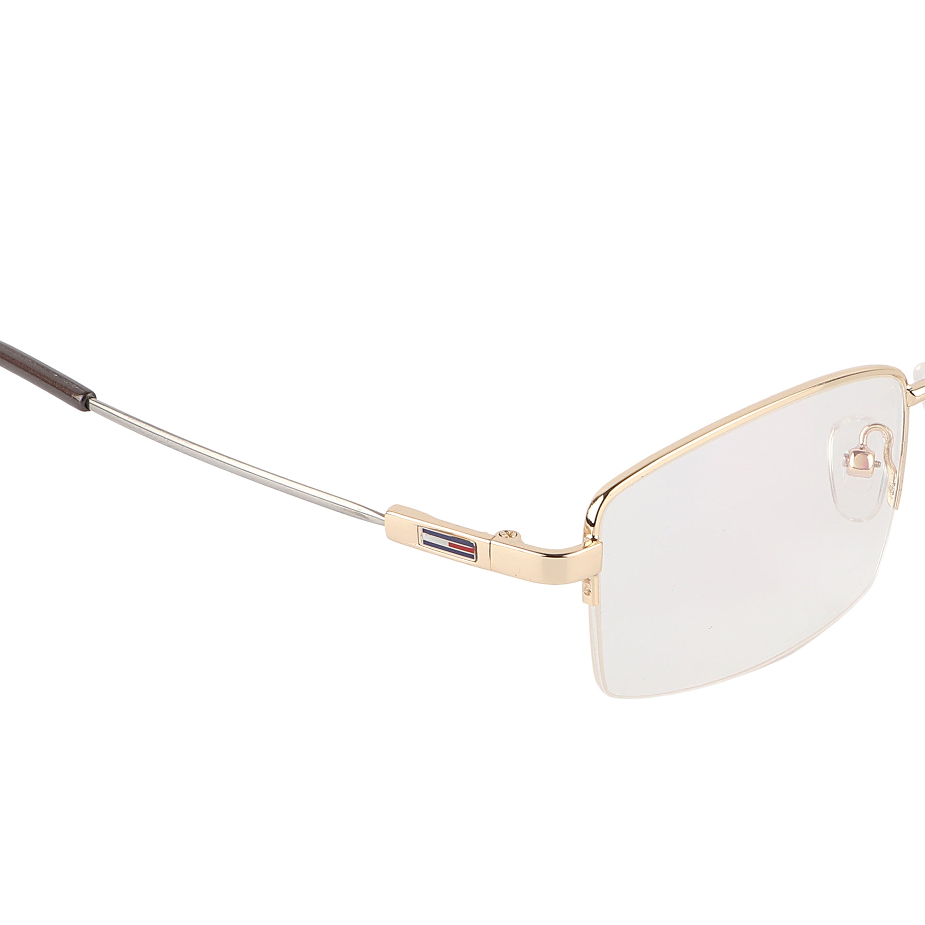 Jodykoes Flexible Arms Metal Half Rim Frame (Gold)