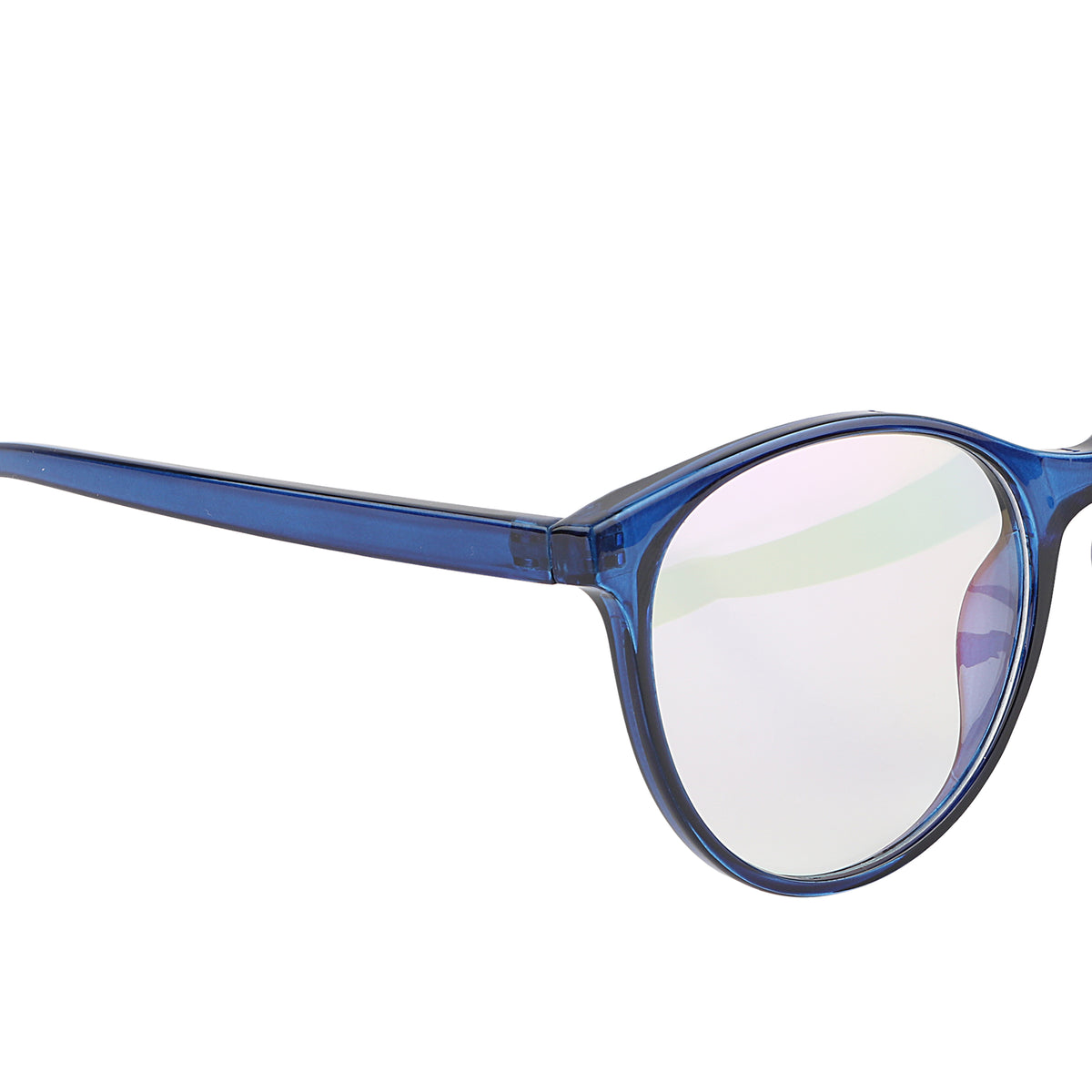 Jodykoes Oversize Fashionable Anti Glare Round Frame (Blue)