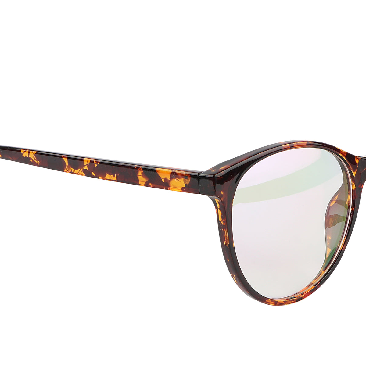 Jodykoes Oversize Fashionable Anti Glare Round Frame (Leopard Print)