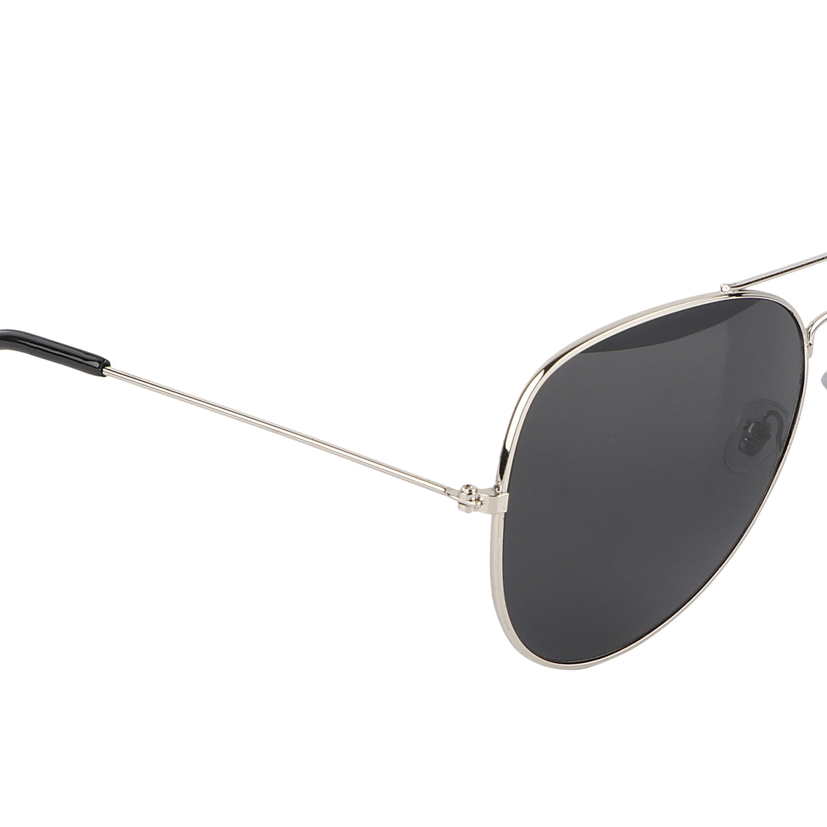 Jodykoes Aviator UV Protection Sunglass (Silver and Full Black)