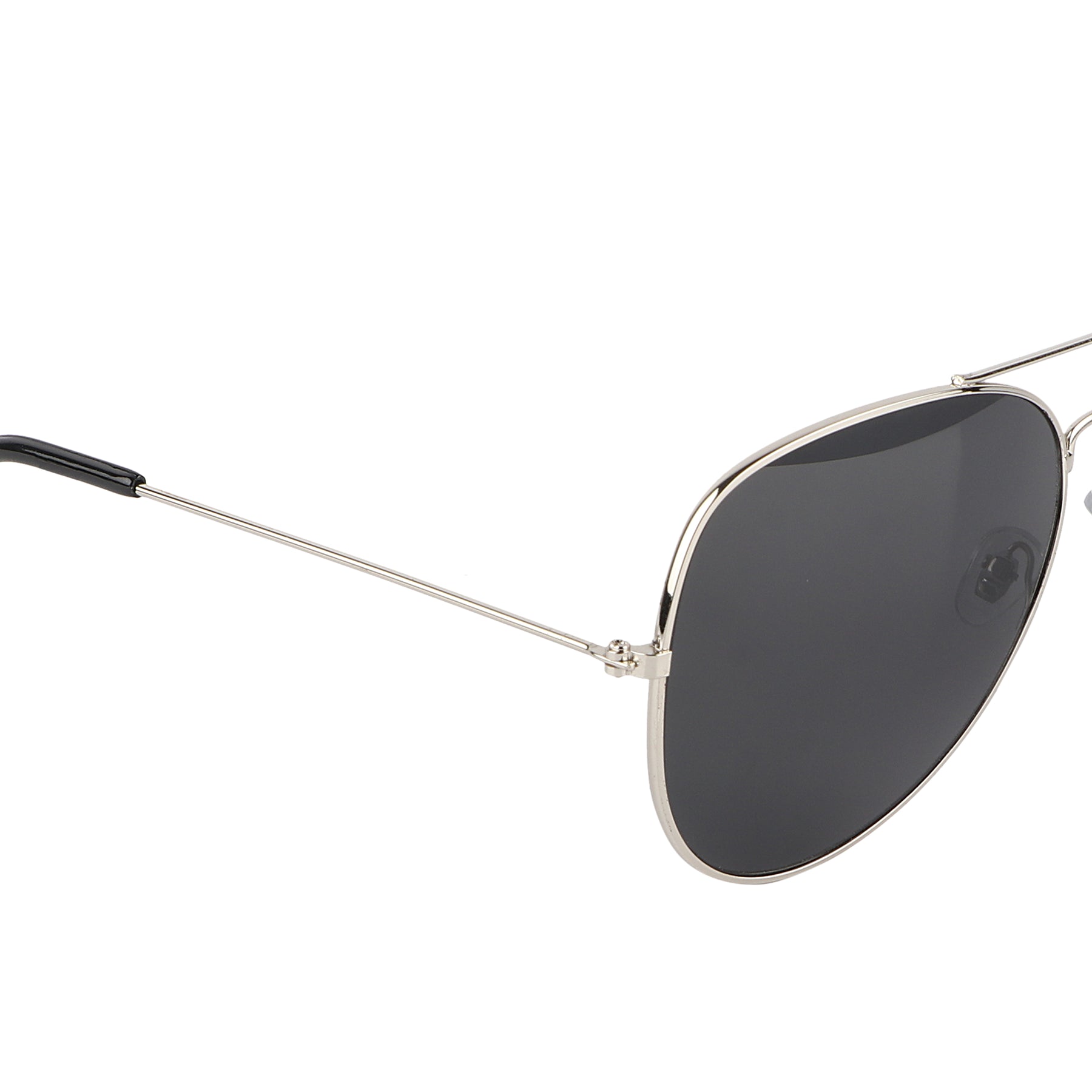 Jodykoes Aviator UV Protection Sunglass (Silver and Full Black)