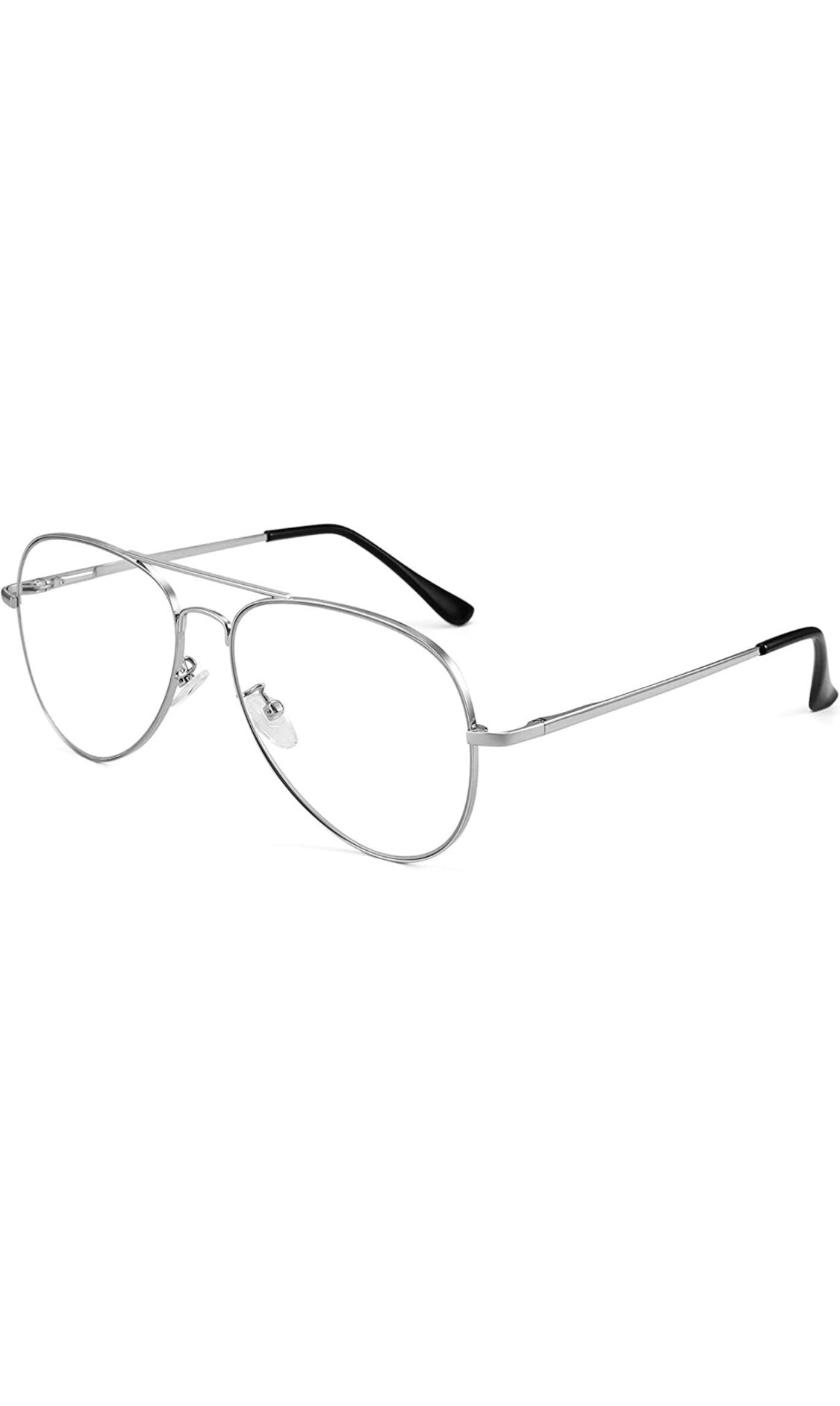 Jodykoes Stylish Looking Aviator Frame (Silver)