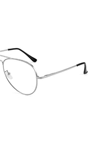 Jodykoes Stylish Looking Aviator Frame (Silver)