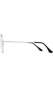 Jodykoes Stylish Looking Aviator Frame (Silver)