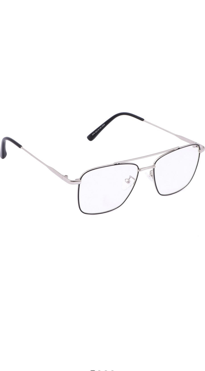 Jodykoes Premium Looking Metal Square Frame (Black & Silver)