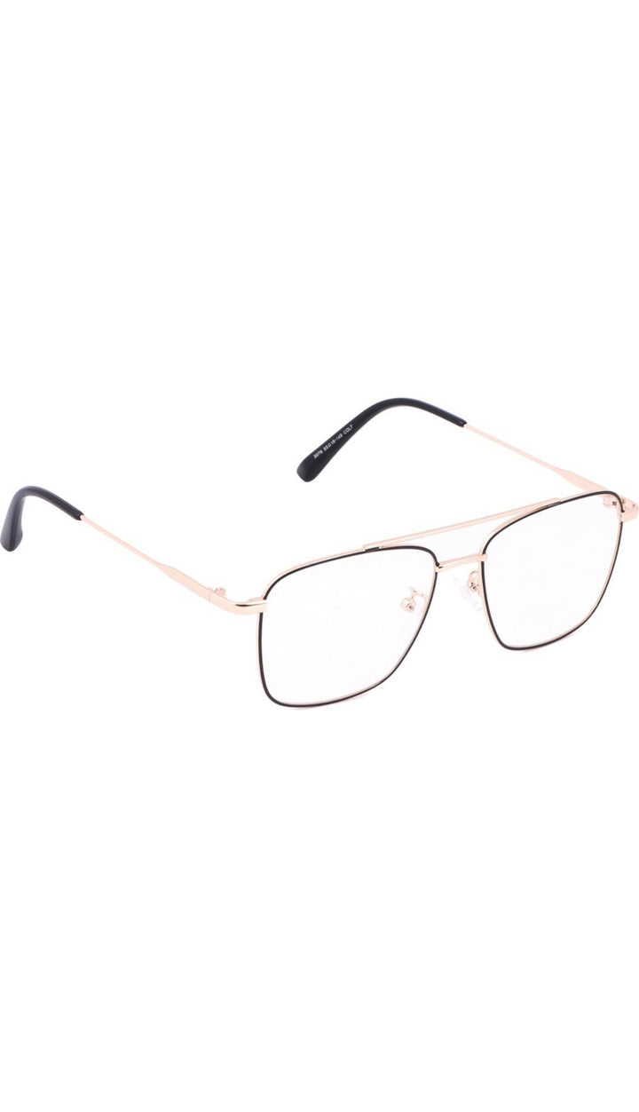 Jodykoes Premium Looking Metal Square Frame (Black & Gold)